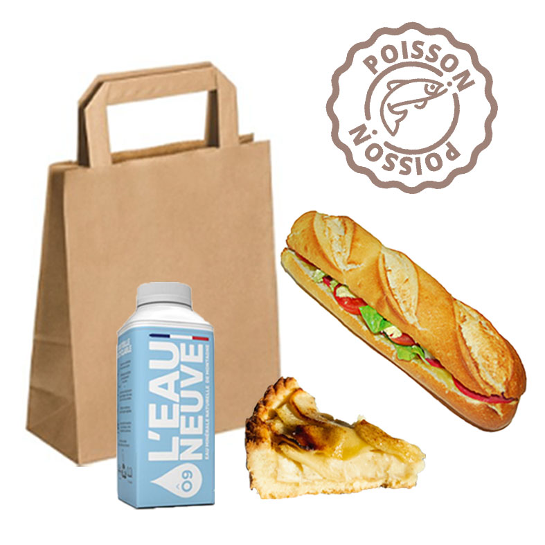 Formule sandwich SPÉCIALE HAUT DE GAMME Saumon & Tarte de saisons
